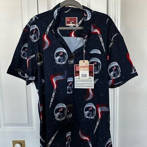 Large, Rsvlts, One Small Step Apollo 11 short sleeve button up.